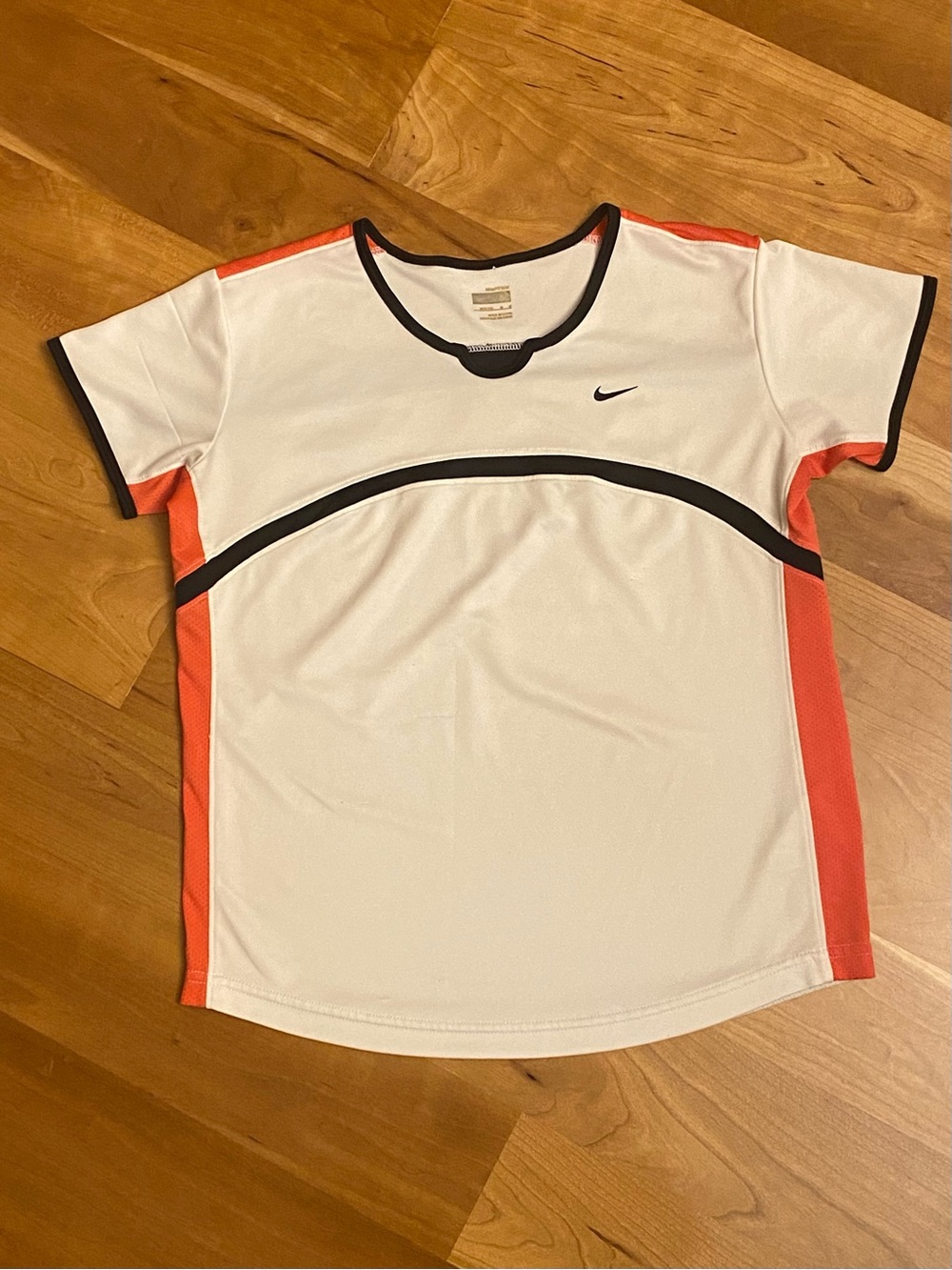 Nike Y2K Athletic Tee - White, Black & Coral